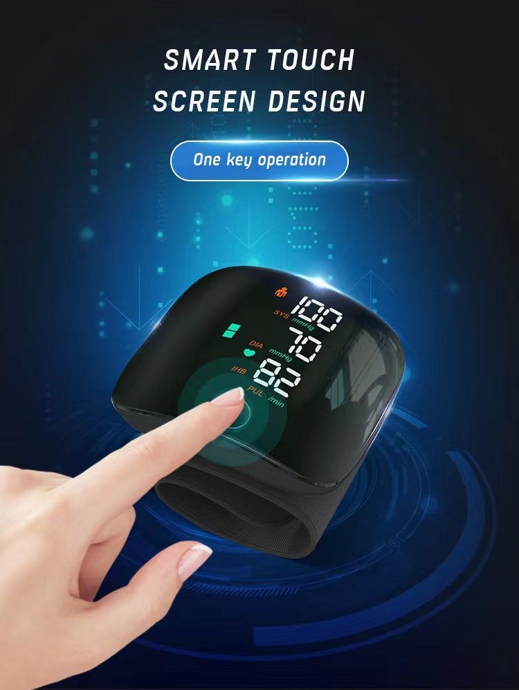 𝐀𝐮𝐭𝐨𝐦𝐚𝐭𝐢𝐜 𝐖𝐫𝐢𝐬𝐭 𝐁𝐏 𝐌𝐨𝐧𝐢𝐭𝐨𝐫™ - Clinically Accurate w/ Large Backlit Display, Adjustable Cuff, Voice Broadcast & Case